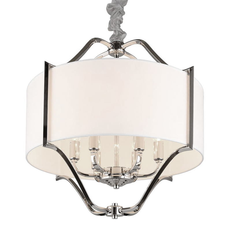 Люстра Mandeville Chandelier Белый Хром Люстра Mandeville Chandelier Белый Хром в Челябинске | Loft Concept