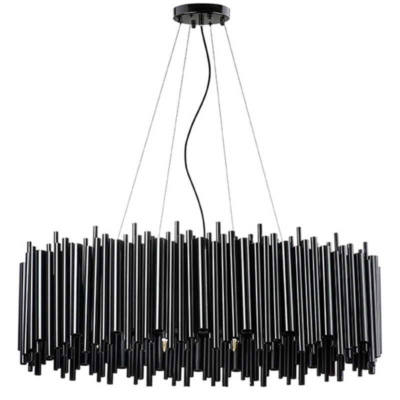 Люстра Delightfull Brubeck Chandelier Black Oval Люстра Delightfull Brubeck Chandelier Black Oval в Челябинске | Loft Concept