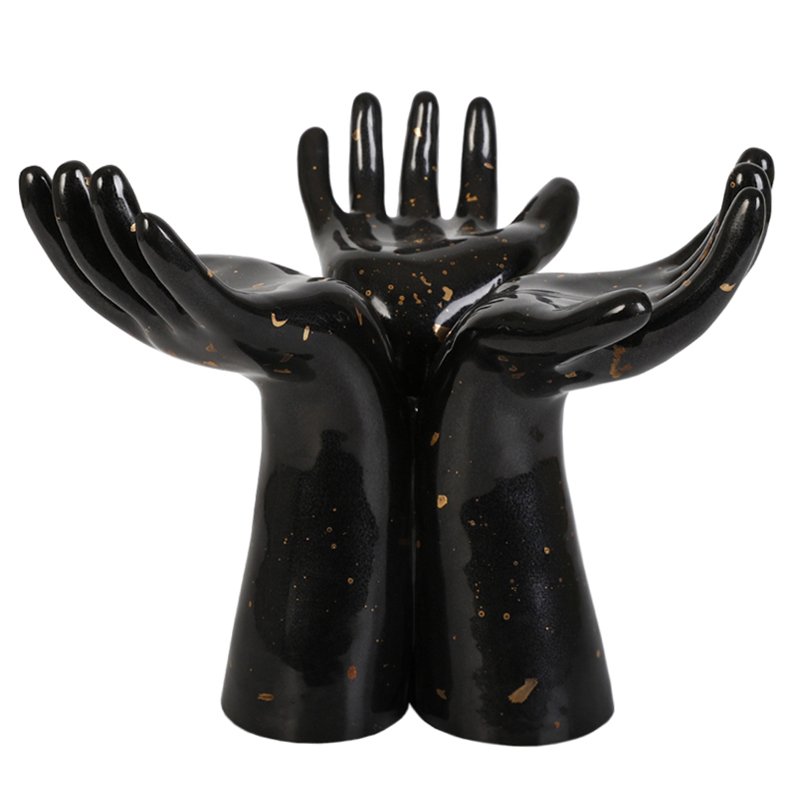 Статуэтка Hands Vase Черный Статуэтка Hands Vase Черный в Челябинске | Loft Concept