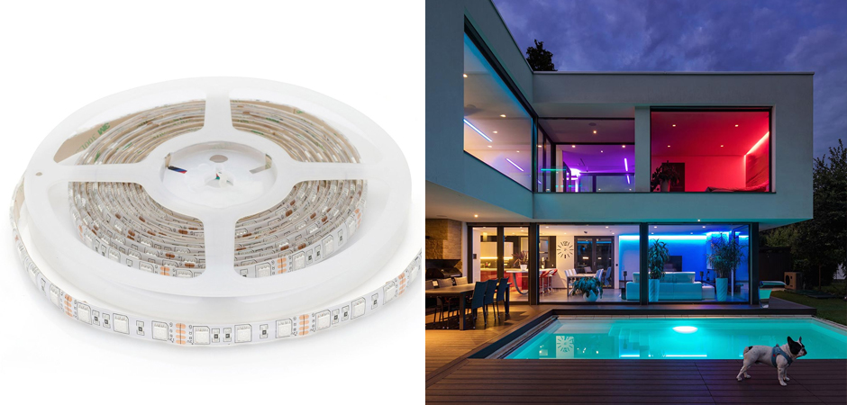 Светодиодная влагозащищенная лента 14,4W/m 60LED/m 5050SMD разноцветная 5M Светодиодная влагозащищенная лента 14,4W/m 60LED/m 5050SMD разноцветная 5M - Loft-Concept в Челябинске