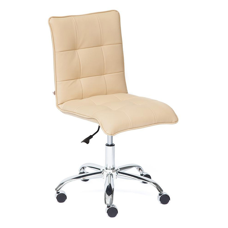 Кресло Deborah eco-leather beige Бежевый Хром Кресло Deborah eco-leather beige Бежевый Хром в Челябинске | Loft Concept