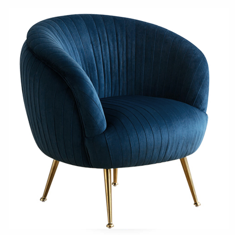 Кресло SOUFFLE CHAIR B Синий Глянцевое золото Кресло SOUFFLE CHAIR B Синий Глянцевое золото в Челябинске | Loft Concept