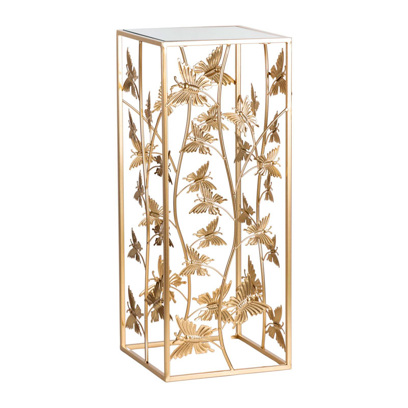 Столик на металлическом основании Golden Butterflies Золотой в Челябинске | Loft Concept 