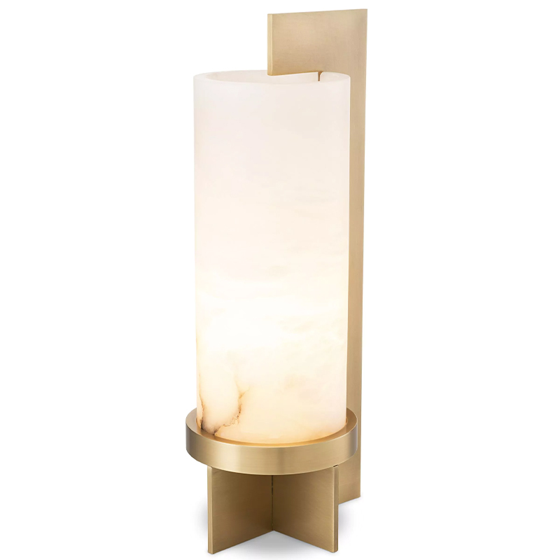 Настольная лампа Eichholtz Table Lamp Atilla Латунь Белый Настольная лампа Eichholtz Table Lamp Atilla Латунь Белый в Челябинске | Loft Concept