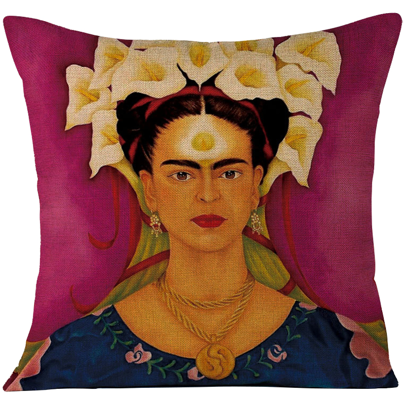 Декоративная подушка Frida Kahlo 11 Пурпурный Мульти Декоративная подушка Frida Kahlo 11 Пурпурный Мульти в Челябинске | Loft Concept