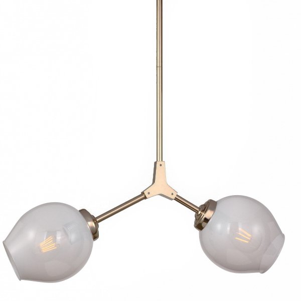 Люстра Branching Bubble Chandelier 2 Milk Прозрачный белый Золотой Люстра Branching Bubble Chandelier 2 Milk Прозрачный белый Золотой в Челябинске | Loft Concept