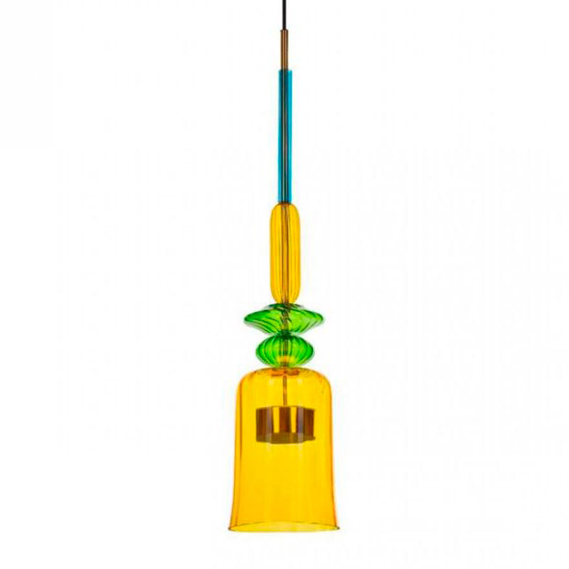 Светильник Flauti Yellow Green D16 см Голубой Зеленый Желтый Светильник Flauti Yellow Green D16 см Голубой Зеленый Желтый в Челябинске | Loft Concept