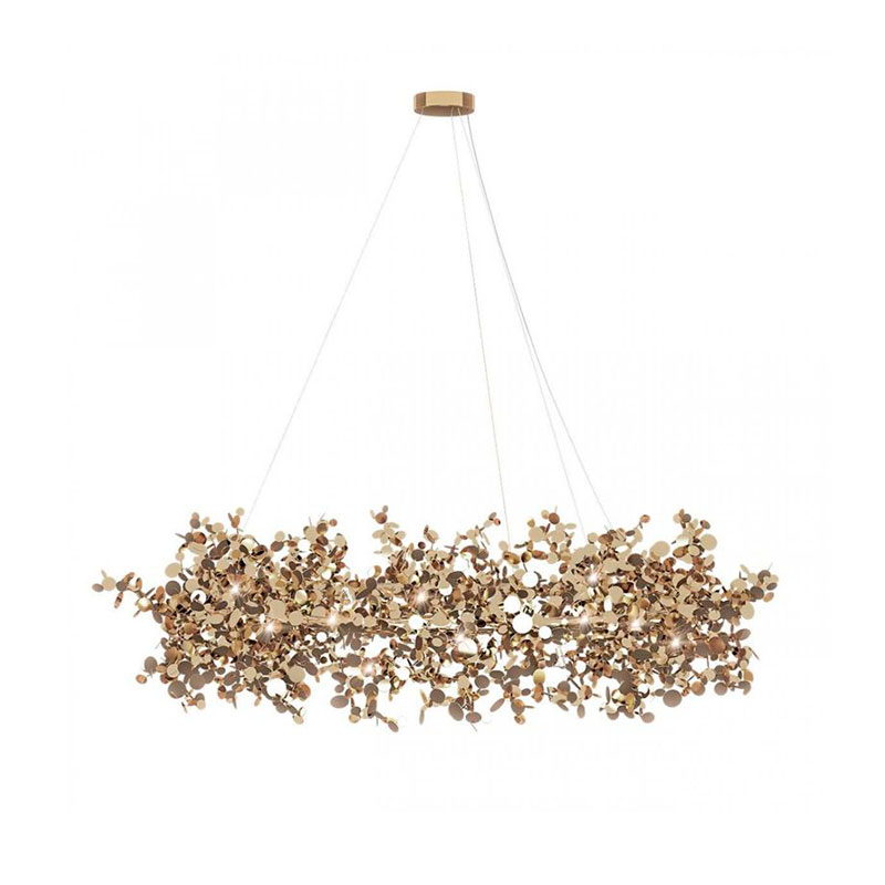 Люстра Terzani Argent Suspension Ring Gold Золотой в Челябинске | Loft Concept 