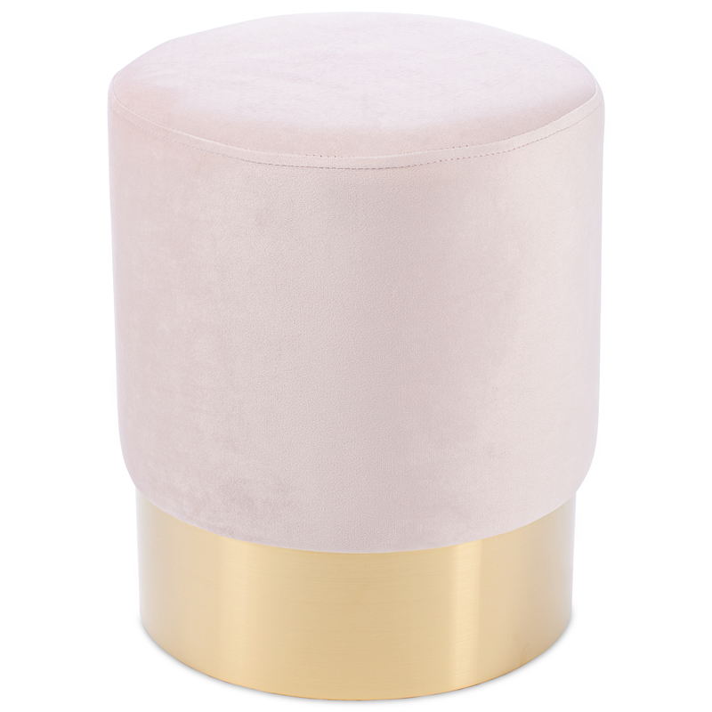 Пуф Una Puff light pink Розовый пастельный Золотой Пуф Una Puff light pink Розовый пастельный Золотой в Челябинске | Loft Concept
