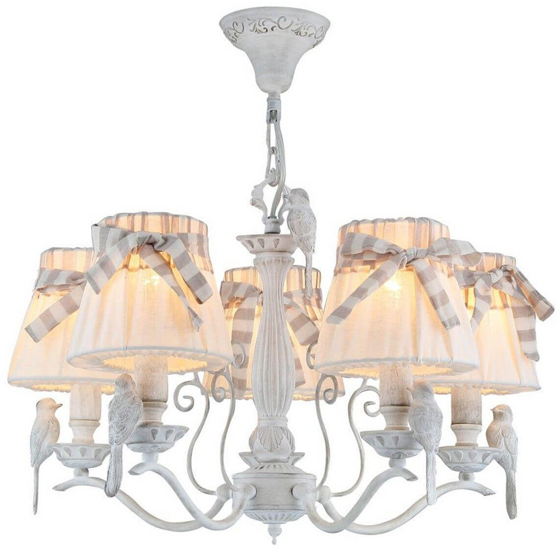 Люстра Refined Provence Chandelier Белый Бежевый в Челябинске | Loft Concept 
