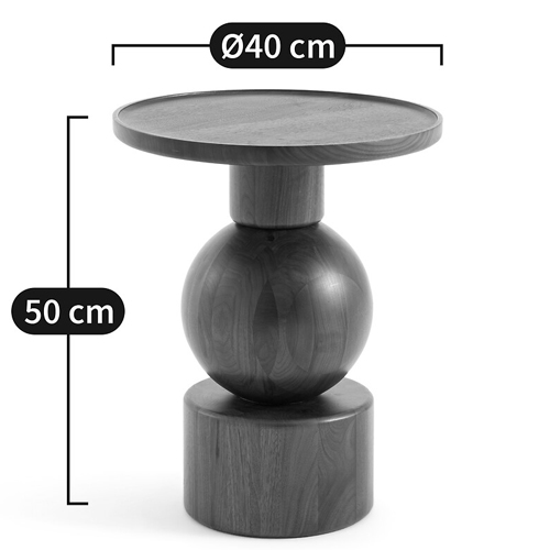 Приставной столик из массива Kobe Dark Wooden Side Table Приставной столик из массива Kobe Dark Wooden Side Table в Челябинске