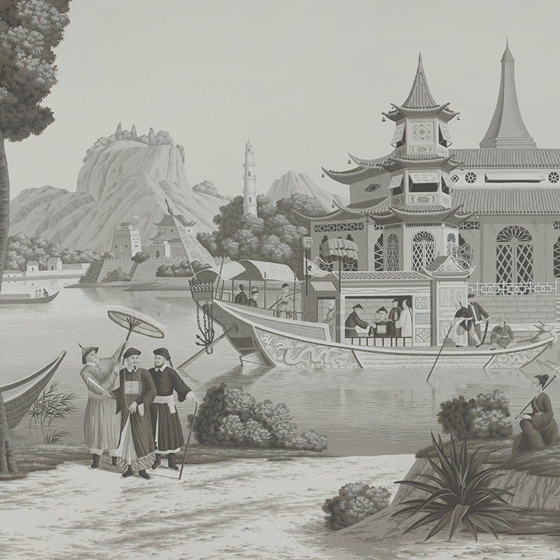 Обои ручная роспись Procession Chinoise Eau Forte on scenic paper Обои ручная роспись Procession Chinoise Eau Forte on scenic paper в Челябинске | Loft Concept