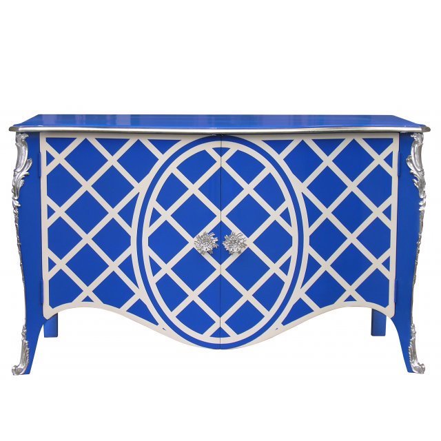 Комод L.XV DRESSER Blue Серебряный Синий Комод L.XV DRESSER Blue Серебряный Синий в Челябинске | Loft Concept