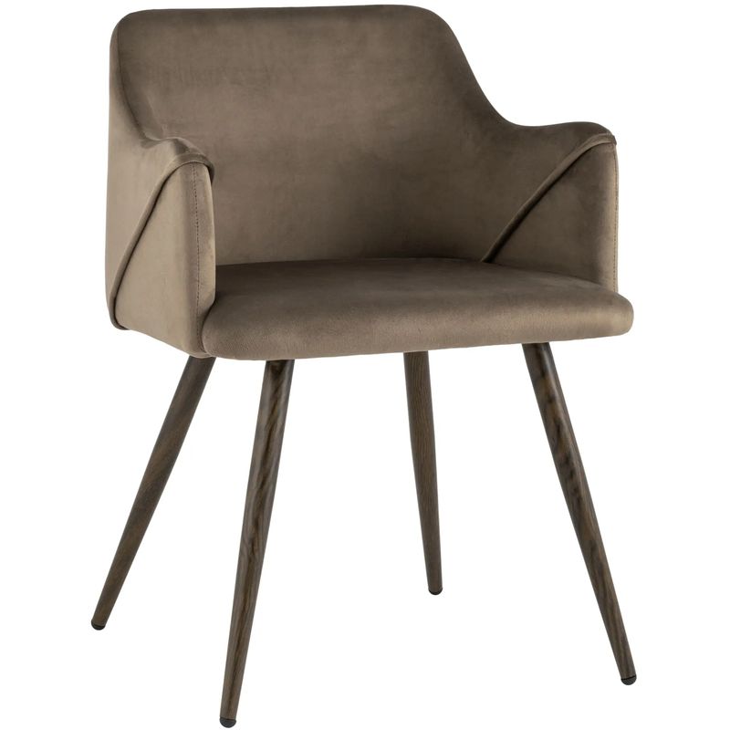 Стул Monarch Chair Коричневый Велюр Коричневый Стул Monarch Chair Коричневый Велюр Коричневый в Челябинске | Loft Concept