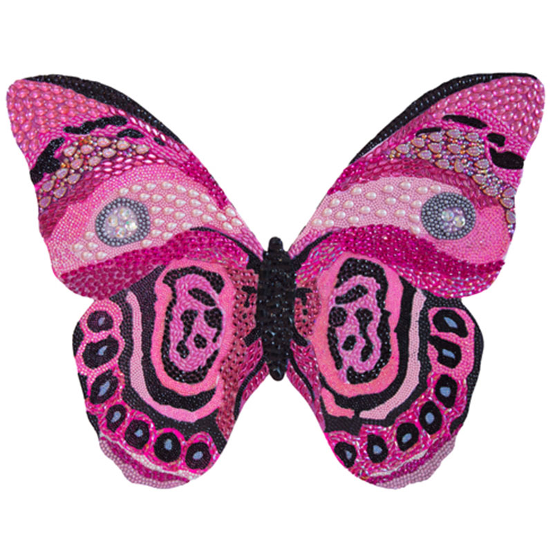 Картина “Pink and Black Bedazzled Butterfly Cut Out” Мульти в Челябинске | Loft Concept 