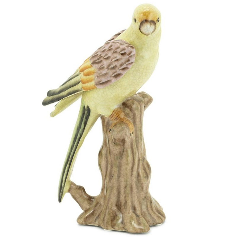 Статуэтка Parrot With Trunk Left Мульти Желтый Коричневый Статуэтка Parrot With Trunk Left Мульти Желтый Коричневый в Челябинске | Loft Concept