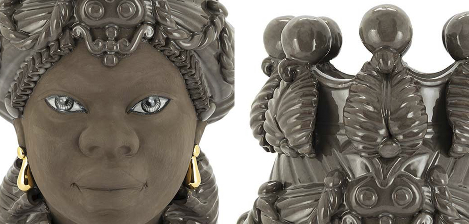 Ваза VASE MORO BIG LADY BLACK MUD Ваза VASE MORO BIG LADY BLACK MUD - Loft-Concept в Челябинске