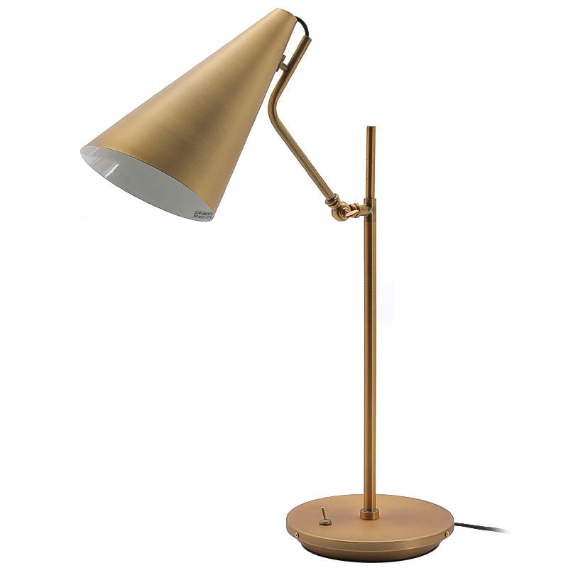 Настольная лампа Tubular Loud Brass Латунь Настольная лампа Tubular Loud Brass Латунь в Челябинске | Loft Concept