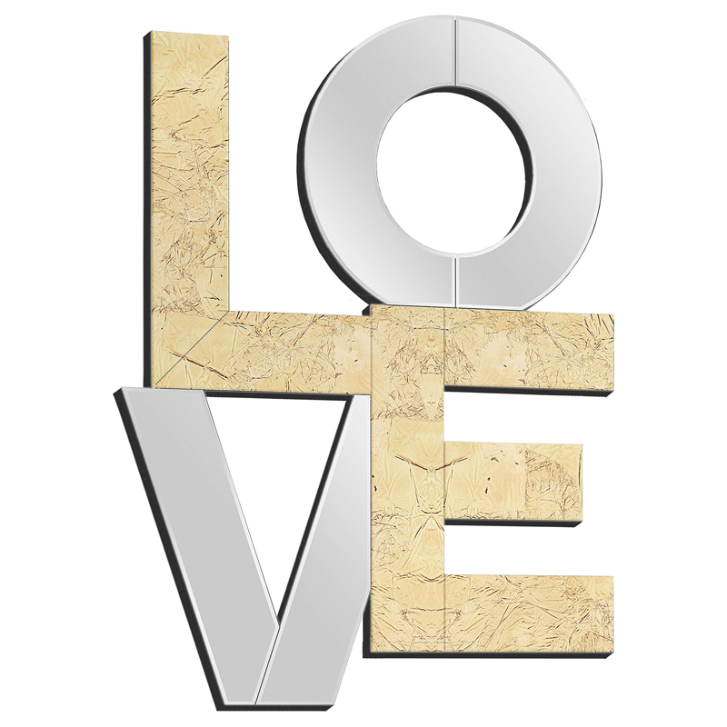 Зеркало Love Золотой Зеркало Love Золотой в Челябинске | Loft Concept