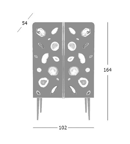 Patrick Naggar Gem Cabinet шкаф украшенный агатами Patrick Naggar Gem Cabinet шкаф украшенный агатами в Челябинске