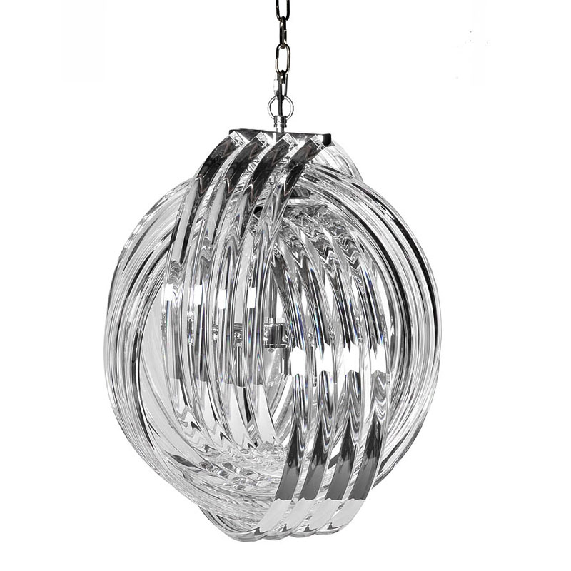 Люстра Retro FROZEN GLASS Chandelier Plexus Хром Люстра Retro FROZEN GLASS Chandelier Plexus Хром в Челябинске | Loft Concept