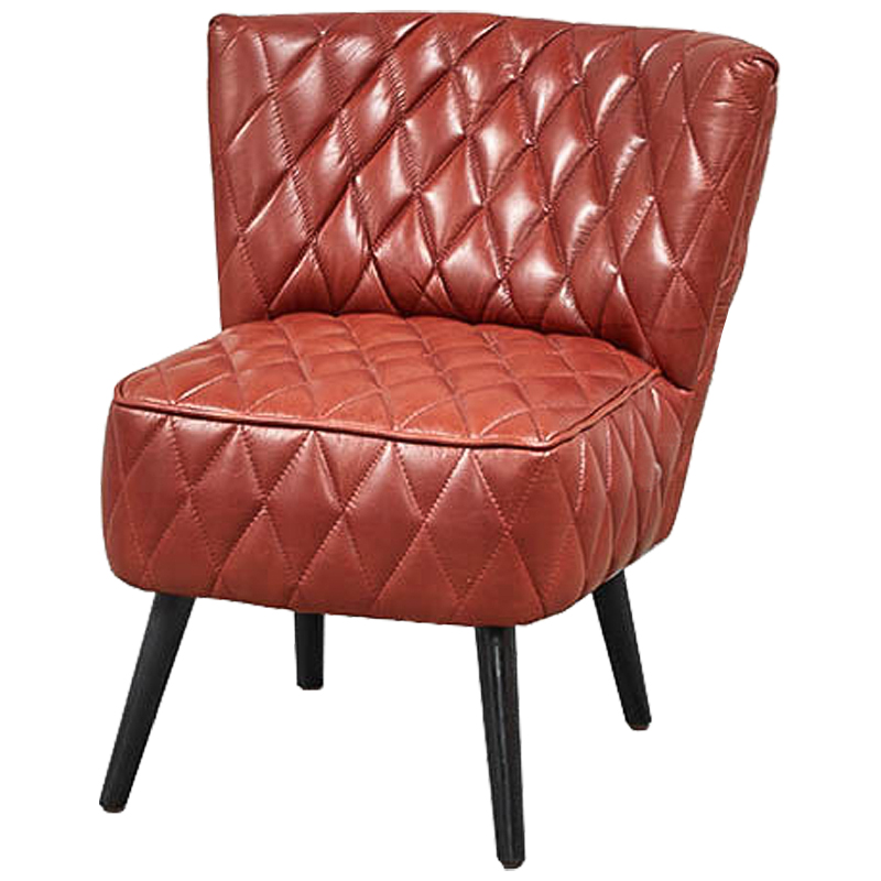 Кресло Rhombuses Upholstery Chair Малиновый (Crimson) Черный Кресло Rhombuses Upholstery Chair Малиновый (Crimson) Черный в Челябинске | Loft Concept