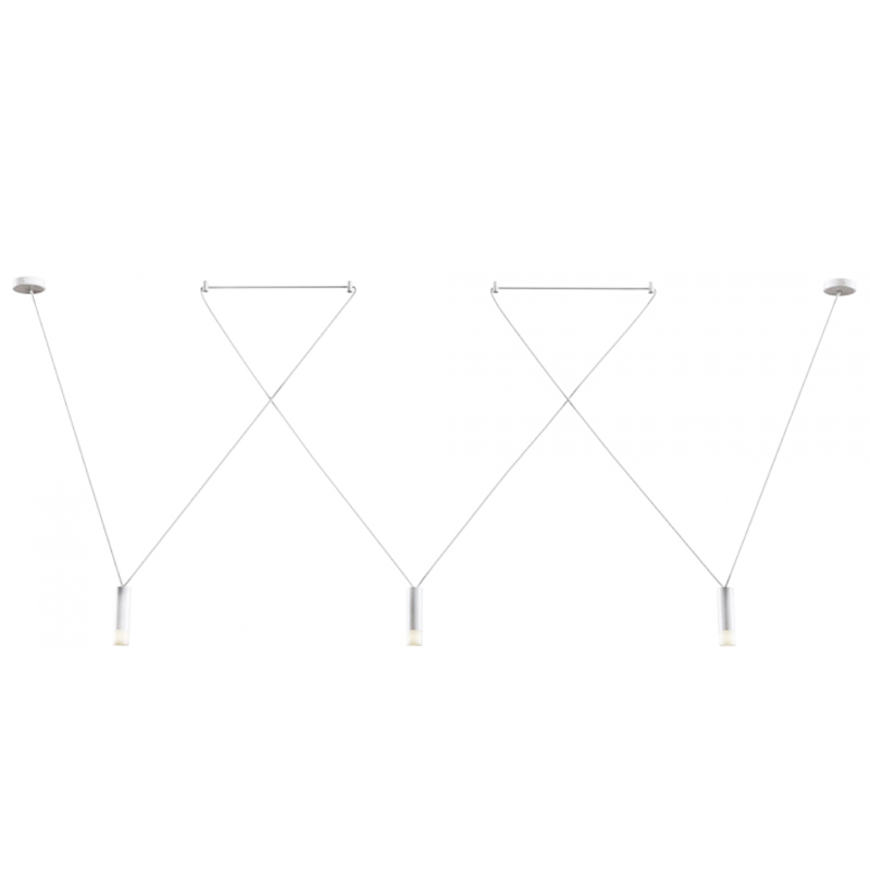 Wireflow LED White Suspension lam 3 патрона Белый Wireflow LED White Suspension lam 3 патрона Белый в Челябинске | Loft Concept