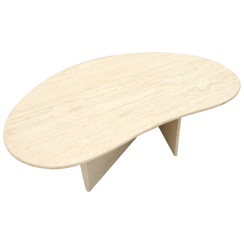 Кофейный стол Abi Travertine Coffee Table Бежевый Песочный Кофейный стол Abi Travertine Coffee Table Бежевый Песочный в Челябинске | Loft Concept