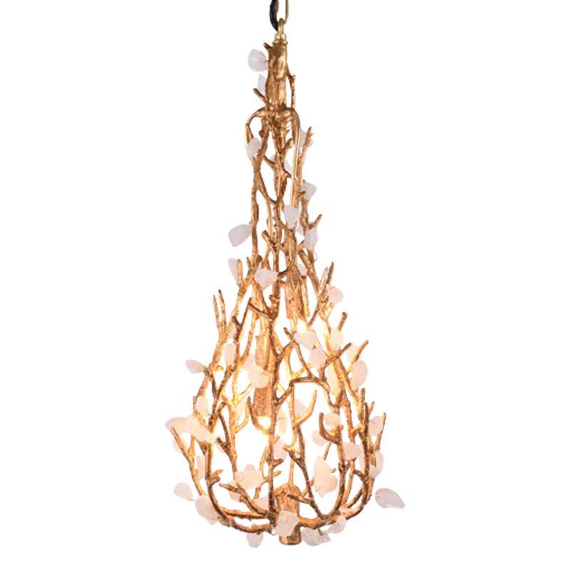 Люстра Gillis Chandelier Drop Золотой Белый Люстра Gillis Chandelier Drop Золотой Белый в Челябинске | Loft Concept