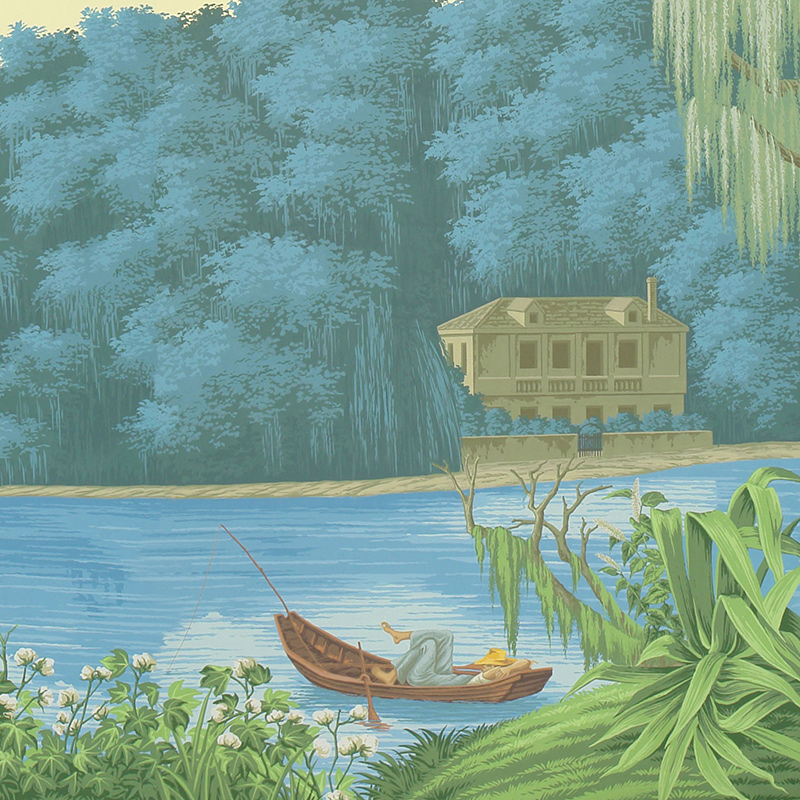 Обои ручная роспись North American River Views Dufour on scenic paper Обои ручная роспись North American River Views Dufour on scenic paper в Челябинске | Loft Concept