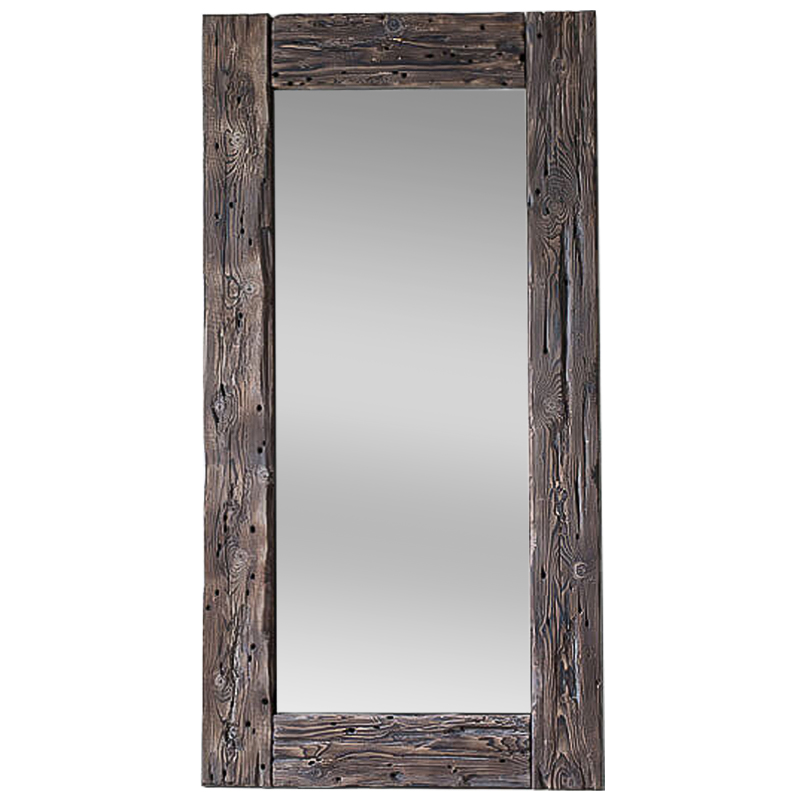 Зеркало Aged Wood Mirror Коричневый винтаж Зеркало Aged Wood Mirror Коричневый винтаж в Челябинске | Loft Concept