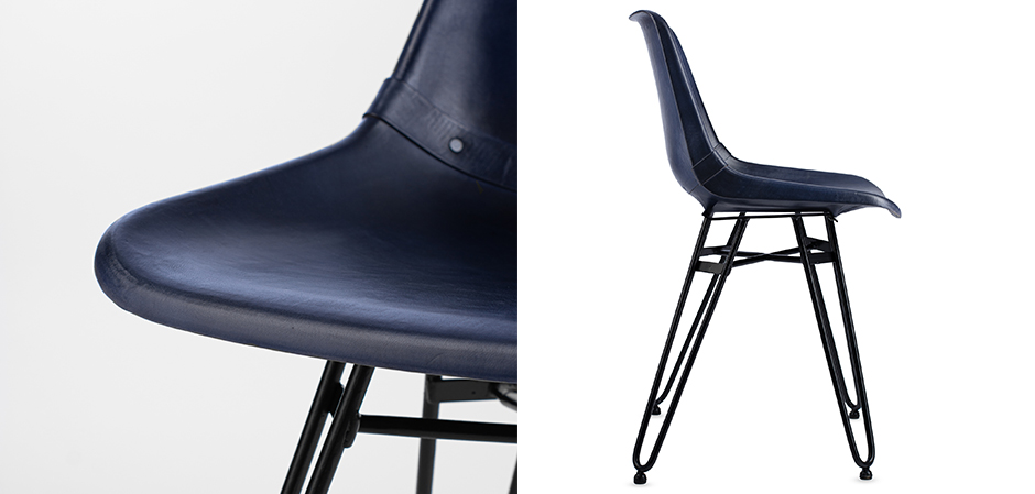 Стул Leather Schoolhouse Chair Стул Leather Schoolhouse Chair - Loft-Concept в Челябинске