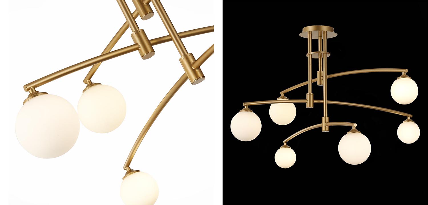 Люстра Glendon Chandelier 6 Balls - фото