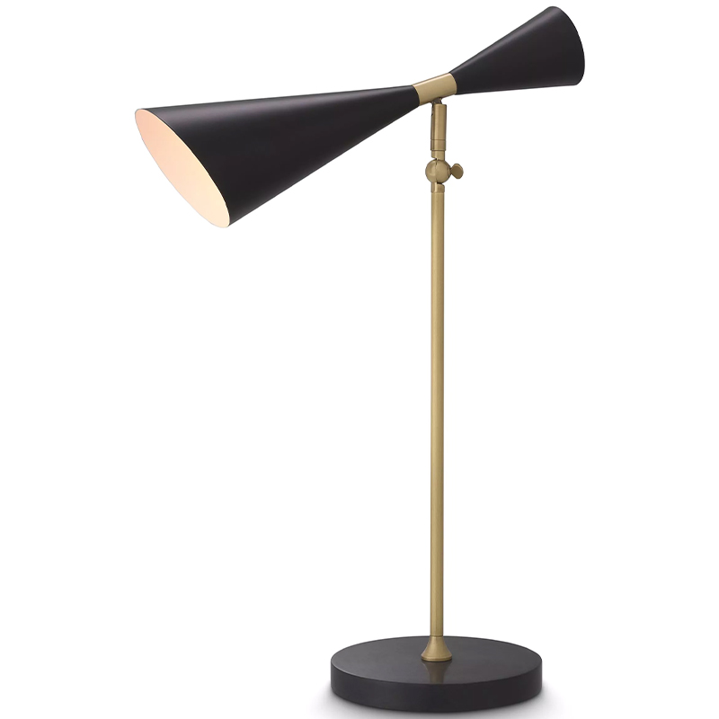 Настольная лампа Eichholtz Desk Lamp Milos Черный Латунь Настольная лампа Eichholtz Desk Lamp Milos Черный Латунь в Челябинске | Loft Concept