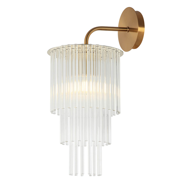 Бра Harrison Sconce gold Глянцевое золото Прозрачный Бра Harrison Sconce gold Глянцевое золото Прозрачный в Челябинске | Loft Concept