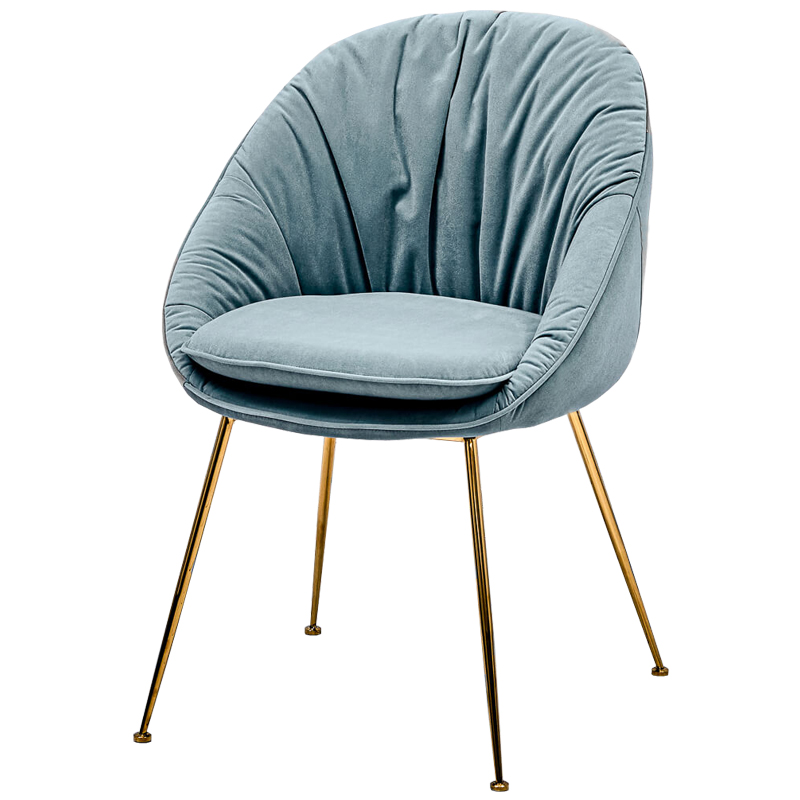 Стул Perrers Stool Pastel Blue Голубой пастельный Глянцевое золото Стул Perrers Stool Pastel Blue Голубой пастельный Глянцевое золото в Челябинске | Loft Concept