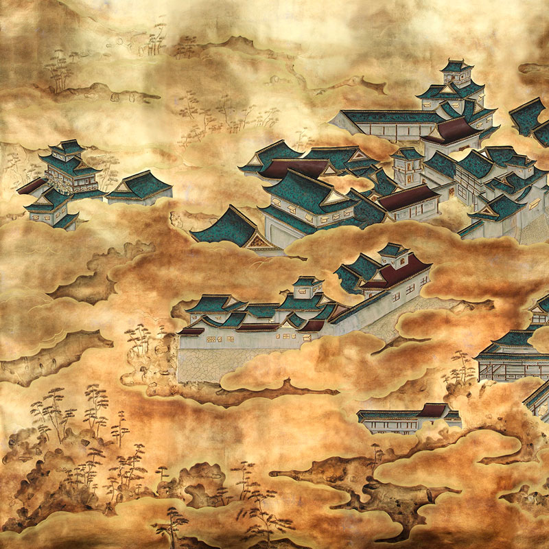 Обои ручная роспись Imperial Palace Original colourway on Deep Rich Gold gilded paper Обои ручная роспись Imperial Palace Original colourway on Deep Rich Gold gilded paper в Челябинске | Loft Concept