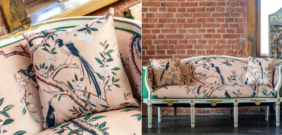 Декоративная подушка Beige and Green Chinoiserie 2 Декоративная подушка Beige and Green Chinoiserie 2 - Loft-Concept в Челябинске