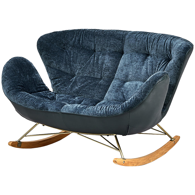 Диван Pernill Sofa Темно-синий Латунь Древесина Диван Pernill Sofa Темно-синий Латунь Древесина в Челябинске | Loft Concept
