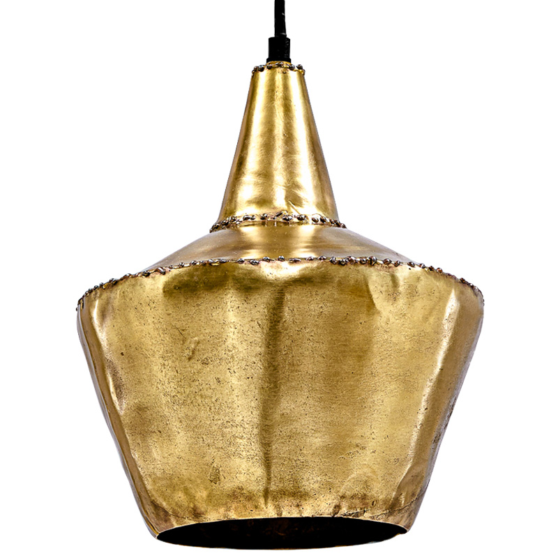 Подвесной светильник Rough Gold Pendant Винтажное глянцевое золото с состаренным эффектом Подвесной светильник Rough Gold Pendant Винтажное глянцевое золото с состаренным эффектом в Челябинске | Loft Concept