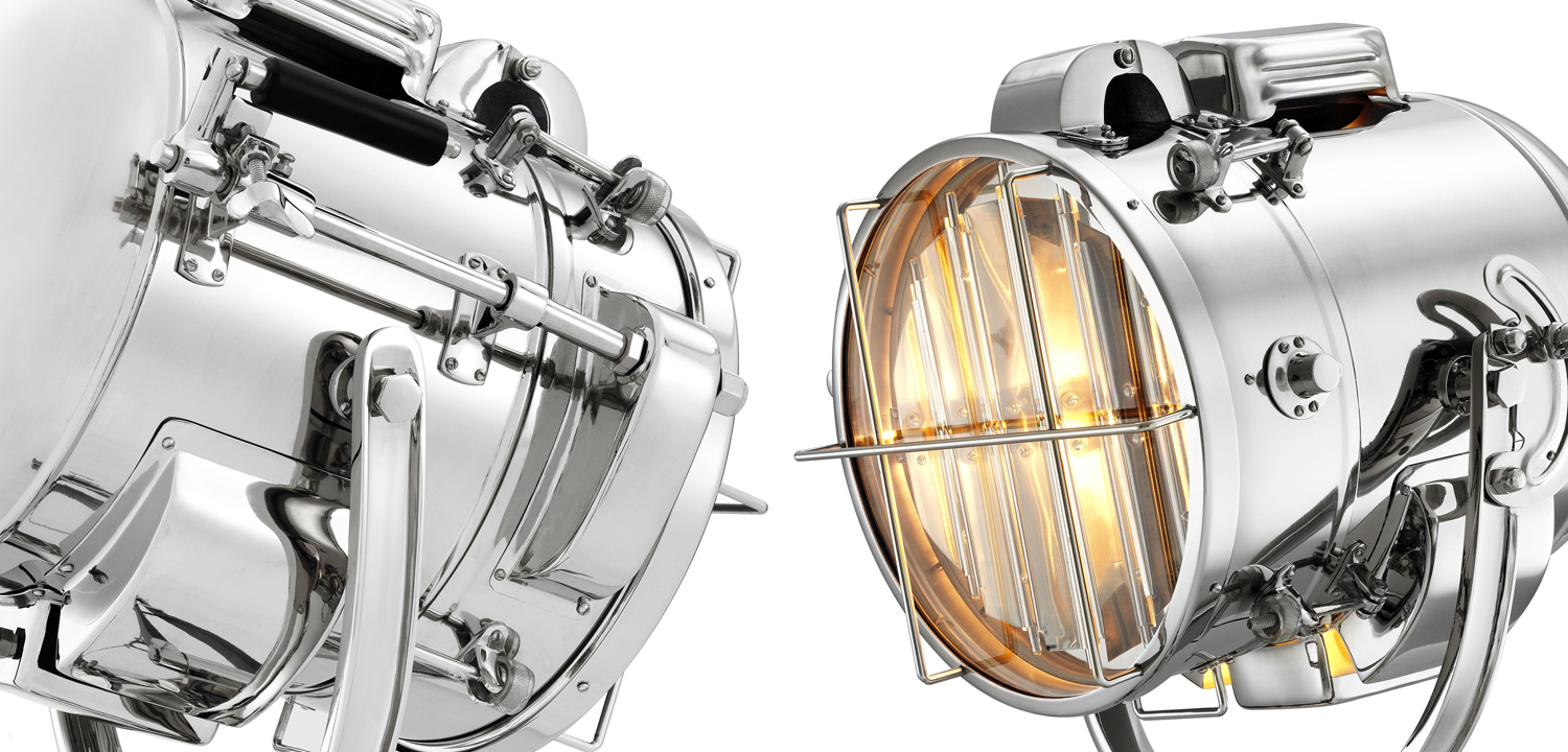 Торшер Eichholtz Floor Lamp Atlantic nickel - фото