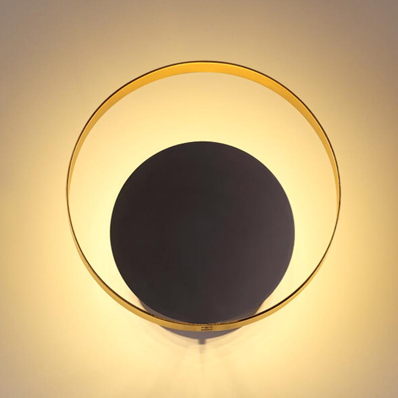 Бра Globo Ocular Sconce Circle Black Золотой Черный в Челябинске | Loft Concept 