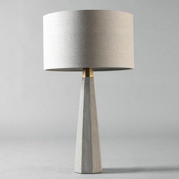 Настольная лампа Concrete Stone Table Lamp Tube Серый Настольная лампа Concrete Stone Table Lamp Tube Серый в Челябинске | Loft Concept