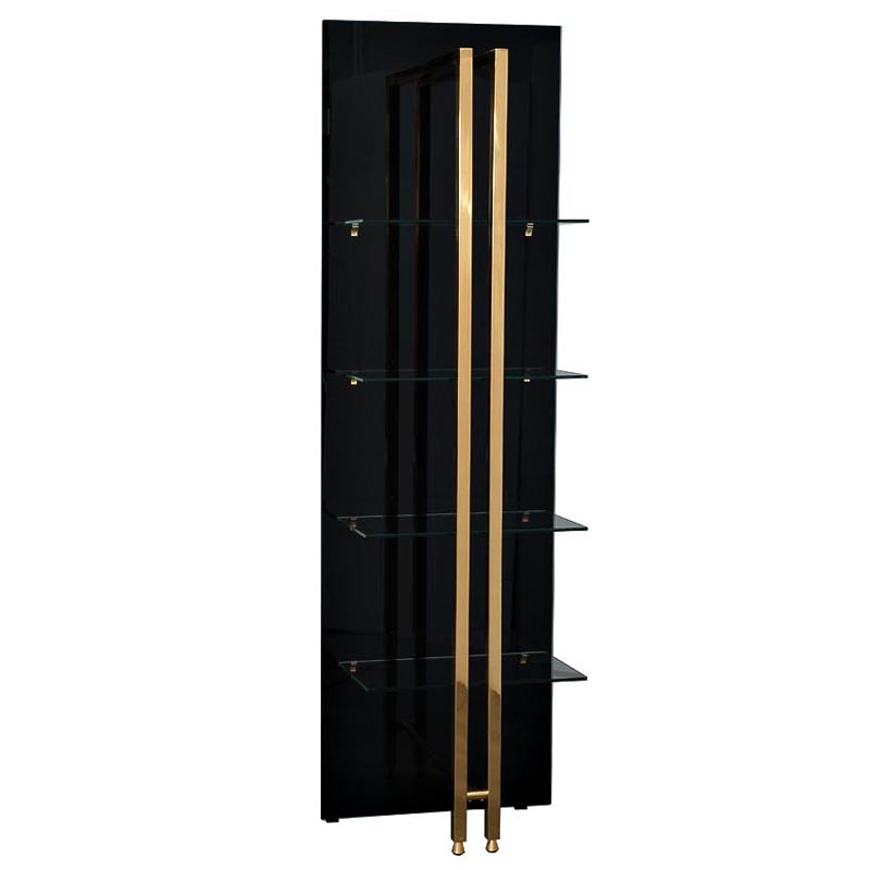 Стеллаж Manley Rack Черный Глянцевое золото в Челябинске | Loft Concept 