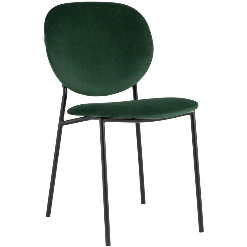 Стул Stanley Chair Зеленый Велюр Зеленый Черный Стул Stanley Chair Зеленый Велюр Зеленый Черный в Челябинске | Loft Concept