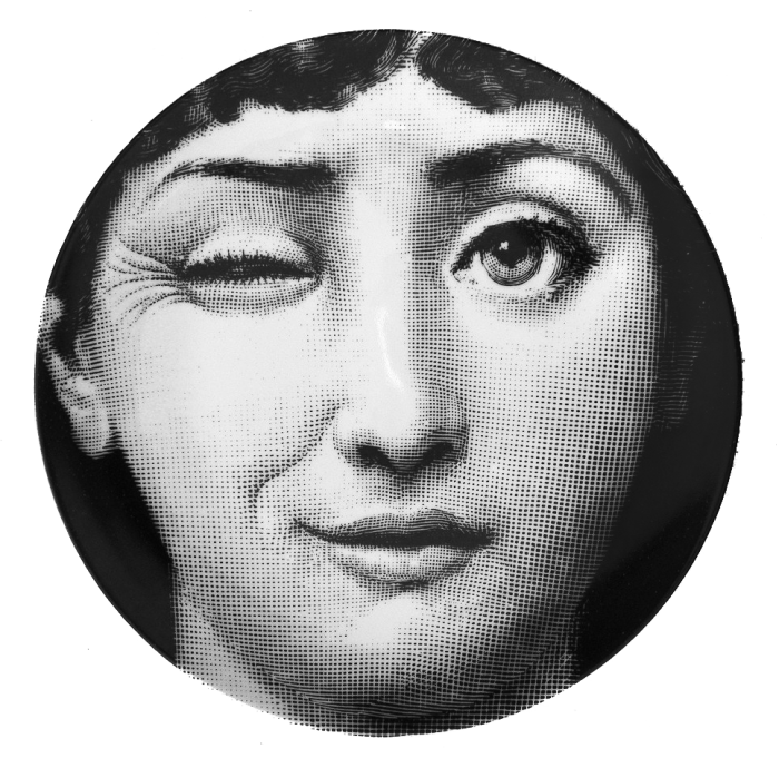 Декоративная тарелка Fornasetti 130 Черный Декоративная тарелка Fornasetti 130 Черный в Челябинске | Loft Concept