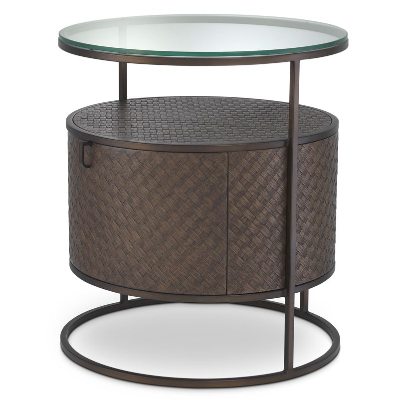 Приставной стол Eichholtz Bedside Table Napa Valley Темная бронза Коричневый Прозрачный Приставной стол Eichholtz Bedside Table Napa Valley Темная бронза Коричневый Прозрачный в Челябинске | Loft Concept