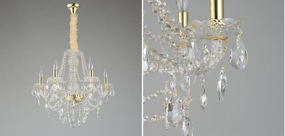 Хрустальная Люстра Tears Золотая  - Loft-Concept в Челябинске