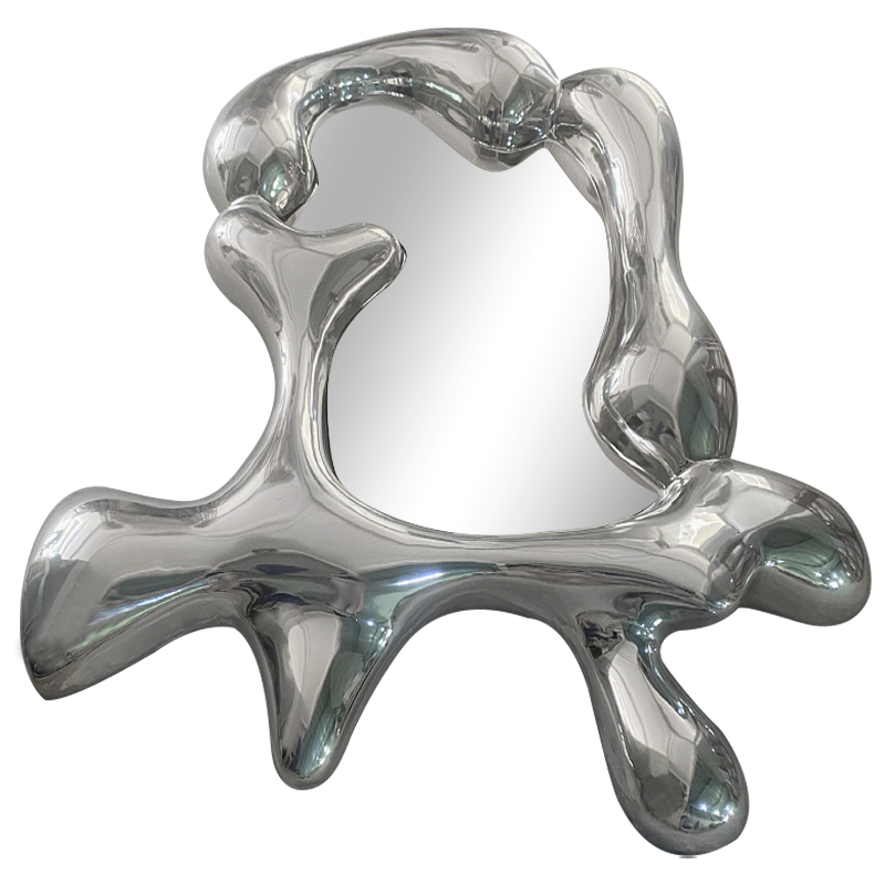 Зеркало Melted Mirror Серебряный Зеркало Зеркало Melted Mirror Серебряный Зеркало в Челябинске | Loft Concept