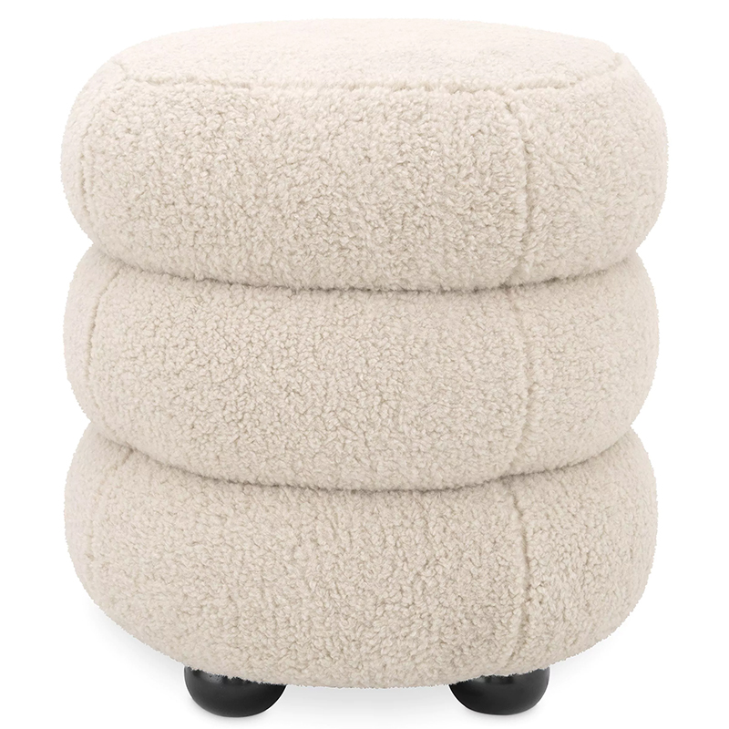 Пуф Eichholtz Stool Tulum Brisbane Cream Молочный Черный Пуф Eichholtz Stool Tulum Brisbane Cream Молочный Черный в Челябинске | Loft Concept